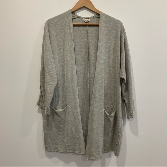 DONNI Ribbed Long Cardigan Sweater - Picture 6 of 10